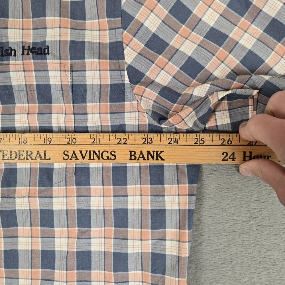 Patagonia Dogfish Head Shirt Mens XL Plaid Fezzman Organic Cotton Classic 53964